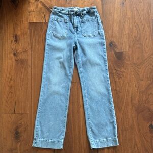 VGUC Women’s Faherty Stretch Terry Patch Pocket Jeans Size 27